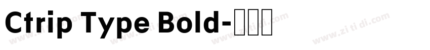 Ctrip Type Bold字体转换